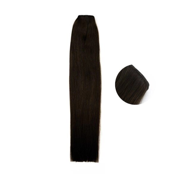 S1 Genius Weft Hair Extensions DARK CHOCOLATE